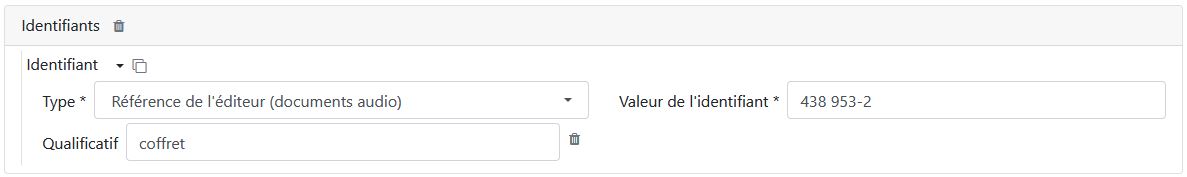 Type: Référence de l’éditeur (documents audio) | Valeur de l'identifiant:** 438 953-2 | Qualificatif: coffret